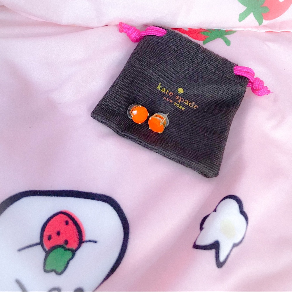 Kate Spade Orange/Gold Earrings